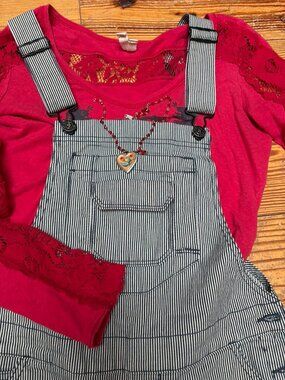 NWT dovetail freshly overalls. size 2 length 28